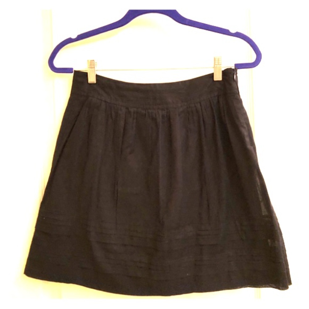 Black high waisted skirt